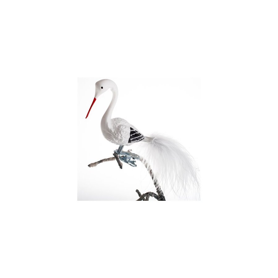 STORK 15 CM FJERHALE